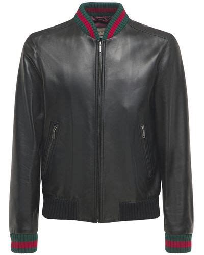 veste en cuir gucci homme|Gucci .